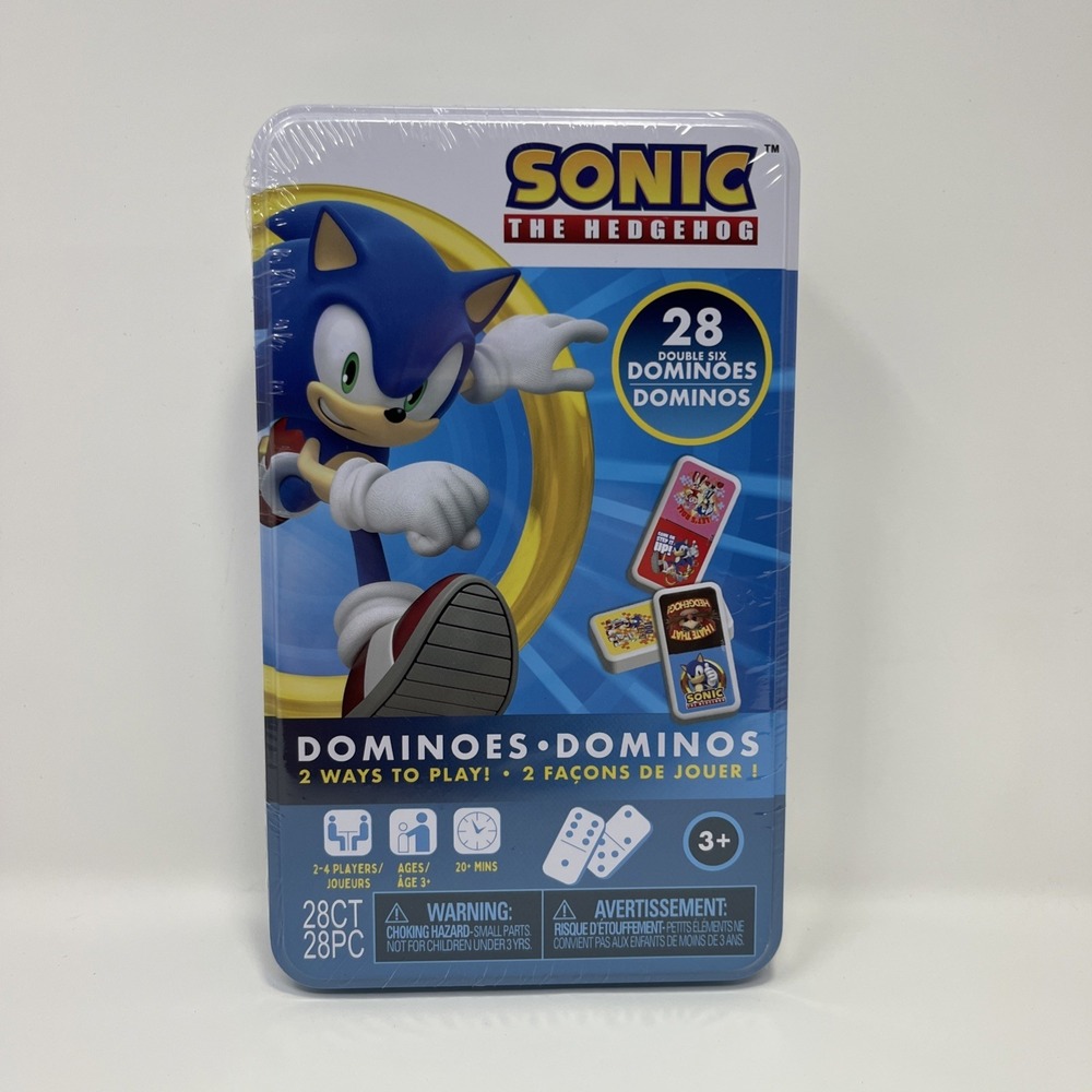 Sega‎ Sonic The Hedgehog Dominos - 28 Dominos 2 Ways to Play - Ages 3+ BRAND NEW